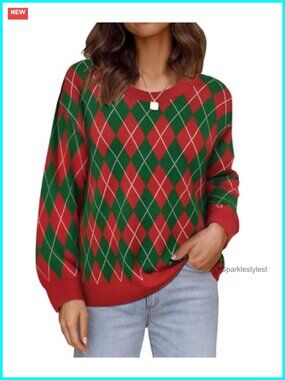 Plus Size Crewneck Long Sleeve Pullover Sweater Knit Jumper Top